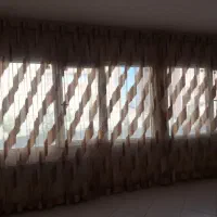 پرده آماده حریر کج راه