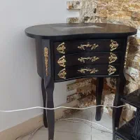 میز تلفن چوبی