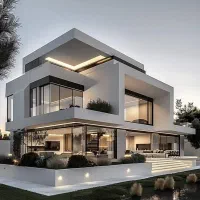 طراحی نما و باغ ویلا