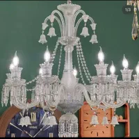 لوستر ۸ شاخه باراکا همراه یک دیوار کوب دوشاخه|لوستر و چراغ آویز|تهران, شادآباد|دیوار