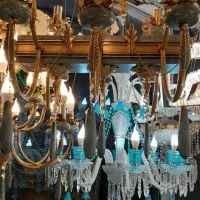 لوستر برنز سنگ مرمر|لوستر و چراغ آویز|همدان, |دیوار