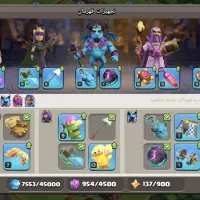 اکانت کلش آف کلنز تاون هال ۱۶|کنسول، بازی ویدئویی و آنلاین|نیشابور, شهرک ولیعصر|دیوار