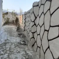 سیمانکاری طرح سنگ و تنه درخت|خدمات پیشه و مهارت|املش, |دیوار