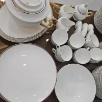 سرویس غذاخوری چینی ۱۸ نفره|ظروف سرو و پذیرایی|رشت, پستک|دیوار