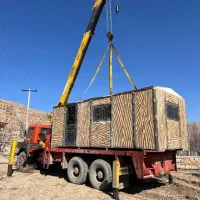 کلبه / کانکس طرح چوب ۲ در ۶