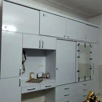 ساخت کابینت کمد دیواری وتی وی وال ودکور اداری و..|جاکفشی، کمد، دراور|یزد, |دیوار