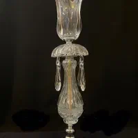 یک جفت شمعدان طرح بلور