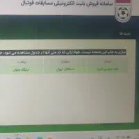 بلیت استقلال فجر ۴ عدد ۳ عدد بانوان یکی آقا