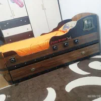 تخت خواب نوجوان کشتی کاملا نو تاقد180اندازه ست|تخت و سرویس خواب|خرم‌آباد, |دیوار