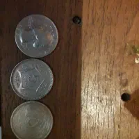 سکه قدیمی دو نقره یک برنجی