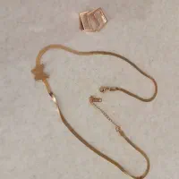 گوشواره و گردنبند استیل