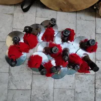 سنج و دمامه هئیت|سازهای سنتی|کاشان, آیت الله سعیدی|دیوار