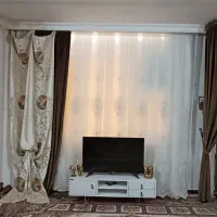 پرده تور  و دستک و پشت دری