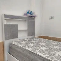 تخت خواب تکنفره همراه خوشخواب طبی فنری نو