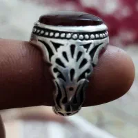 انگشتر عقیق نقره دست‌ساز رکاب شبکه|جواهرات|تهران, استخر|دیوار