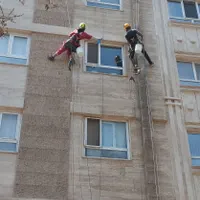 کار در ارتفاع باطناب.تعمیرات نما.پیچ رولپلاک نانو