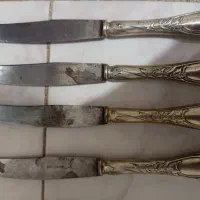 کارد آلمانی دسته روکش نقره قدیمی