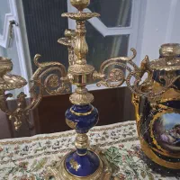دوعددشعمدان برنز رنگ سرمه ای|صنایع دستی و سایر لوازم تزئینی|تهران, تهرانپارس غربی|دیوار