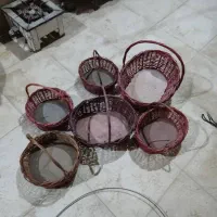 سبد حصیری|صنایع دستی و سایر لوازم تزئینی|شیراز, شاپورجان|دیوار