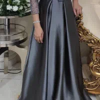 پیراهن مجلسی طوسی ساتن سایز38|لباس|لاهیجان, شهید آوینی|دیوار