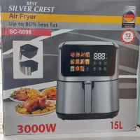 سرخکن بدون روغن سیلور کرست ۱۵ لیتری صفحه تبلتی