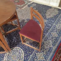 میز غذاخوری ۴ نفره کم جا چوبی مخصوص ساندویچی