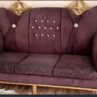 مبل تمیز ومحکم ده نفره همراه میزوعسلی سالم بودن خش