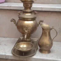 سماور زغالی برنج قدیمی