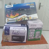 جارو برقی هیتاچی. مایکروفر. و گاز رو میزی