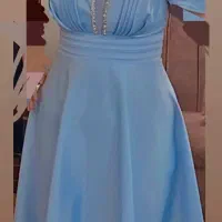 لباس آبی ساتن|لباس|بابکان, |دیوار