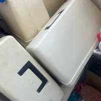 تعدادی جعبه چرخ خیاطی  سالم زیر و رو