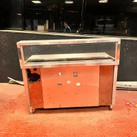 میز استیل/میز تاپینگ دار/ قفسه