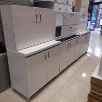 کابینت ۳متربالا پایین اجاق گاز سینک شیرآلات روشویی