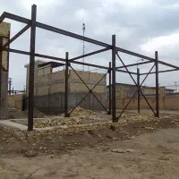 فروش زمین دو کله،شناژ واسکلت فلزی شده،۹۹ متری