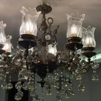 لوستر برنجی|لوستر و چراغ آویز|اراک, |دیوار