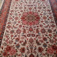 یک جفت فرش دستبافت طرح گل فرنگ