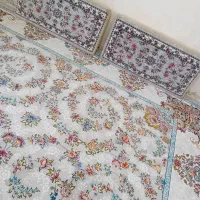 فرش ۱۲متری و سه متری ست هم وپشتی وروفرشی