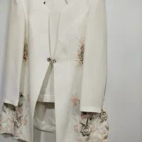 کت سفید مجلسی وپالتو