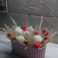 دسته گل شمع