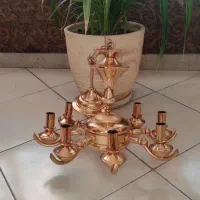 یک جفت لوستر ۸ شاخه آب طلا کاری شده اصل|لوستر و چراغ آویز|تهران, صادقیه|دیوار