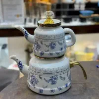 کتری قوری لعابی ترکیه‌ای برندunihome با تخفیف ویژه