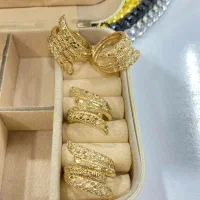 انگشتر طلاروس جدید مشابه طلا رنگ ثابت