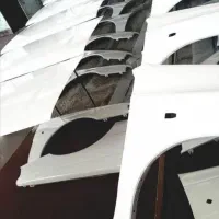 گلگیرکاپوت رنگ شده اصلی سایپاپرایدکوییک تیباساینا|قطعات یدکی و لوازم جانبی|شیراز, قلعه نو|دیوار