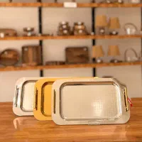 سینی تمام استیل رامیسا/گرد ومستطیلی/123ماه گارانتی