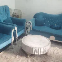 مبل هفت نفره فیروزه ای