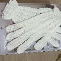 دستکش قلاب بافی نو نخ ابریشم|لباس|تهران, دروس|دیوار