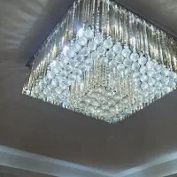 لوستر مدرن کریستال وارداتی چند حالته|لوستر و چراغ آویز|تهران, شهرک الهیه غرب|دیوار