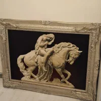 تابلو فرش کاشینی دستبافت گونه