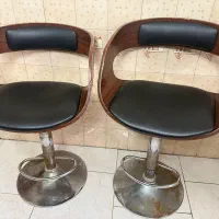 صندلی گردان قهوه ای مشکی