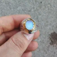 انگشتر نقره جواهری اوپال